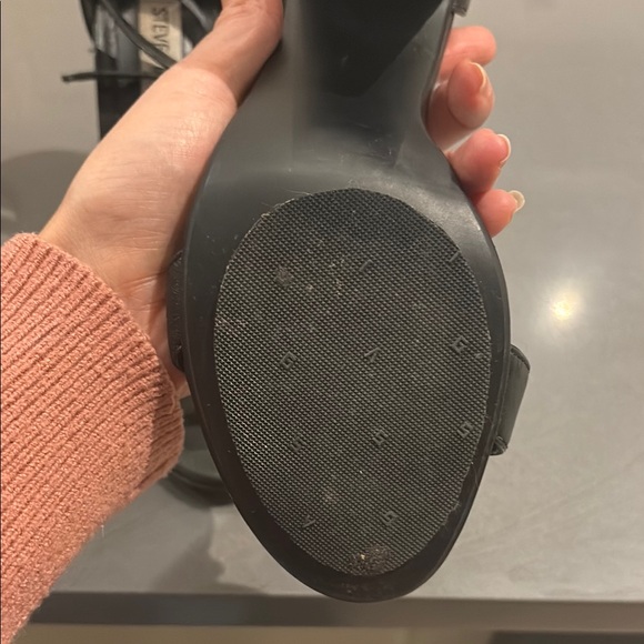 Steve Madden Black Women's Heeled Sandals - Picture 4 of 4